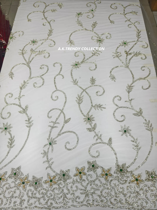 Rhinestone Lace Fabric