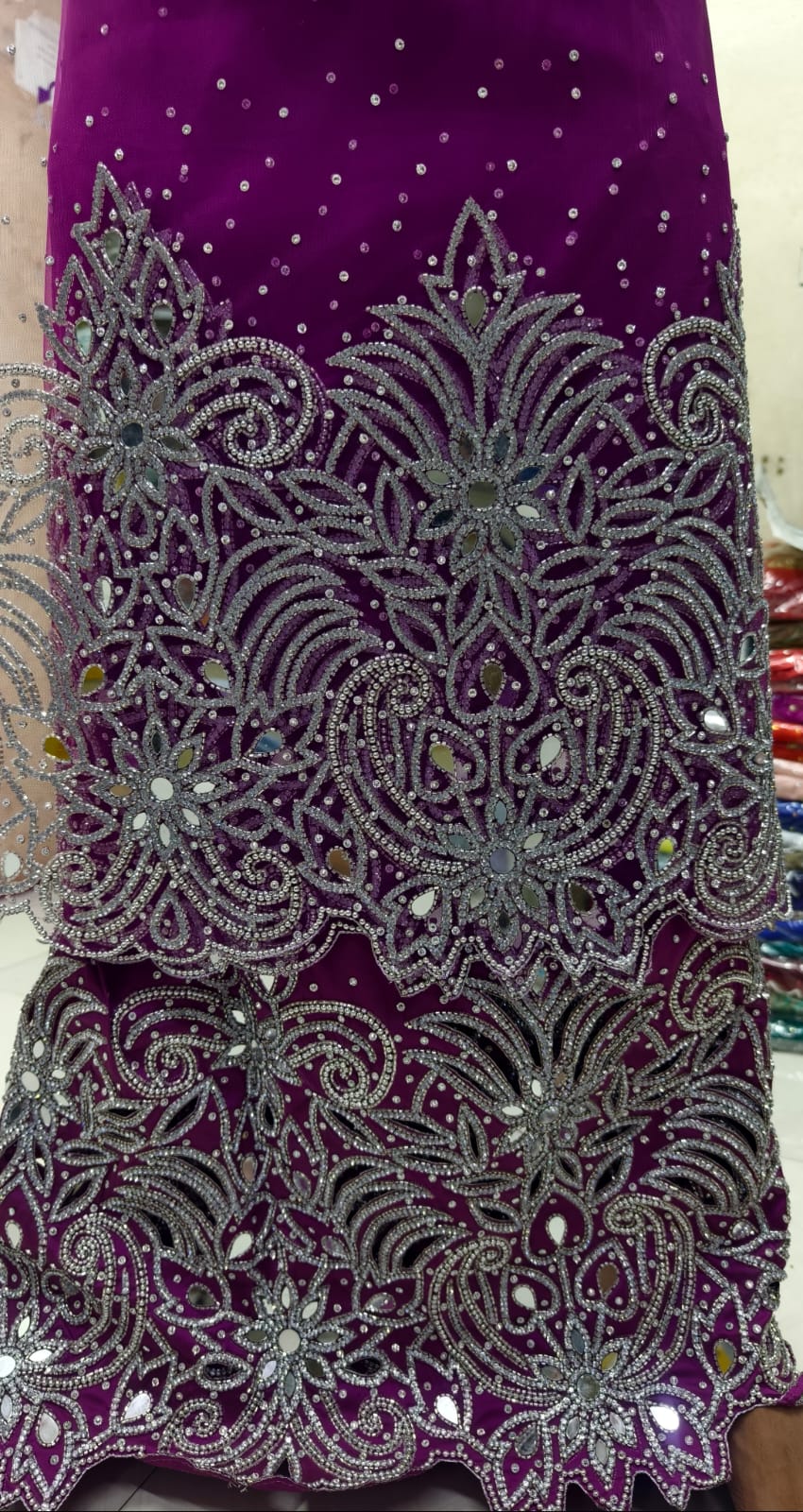 High Quality Designer Bridal George Wrapper