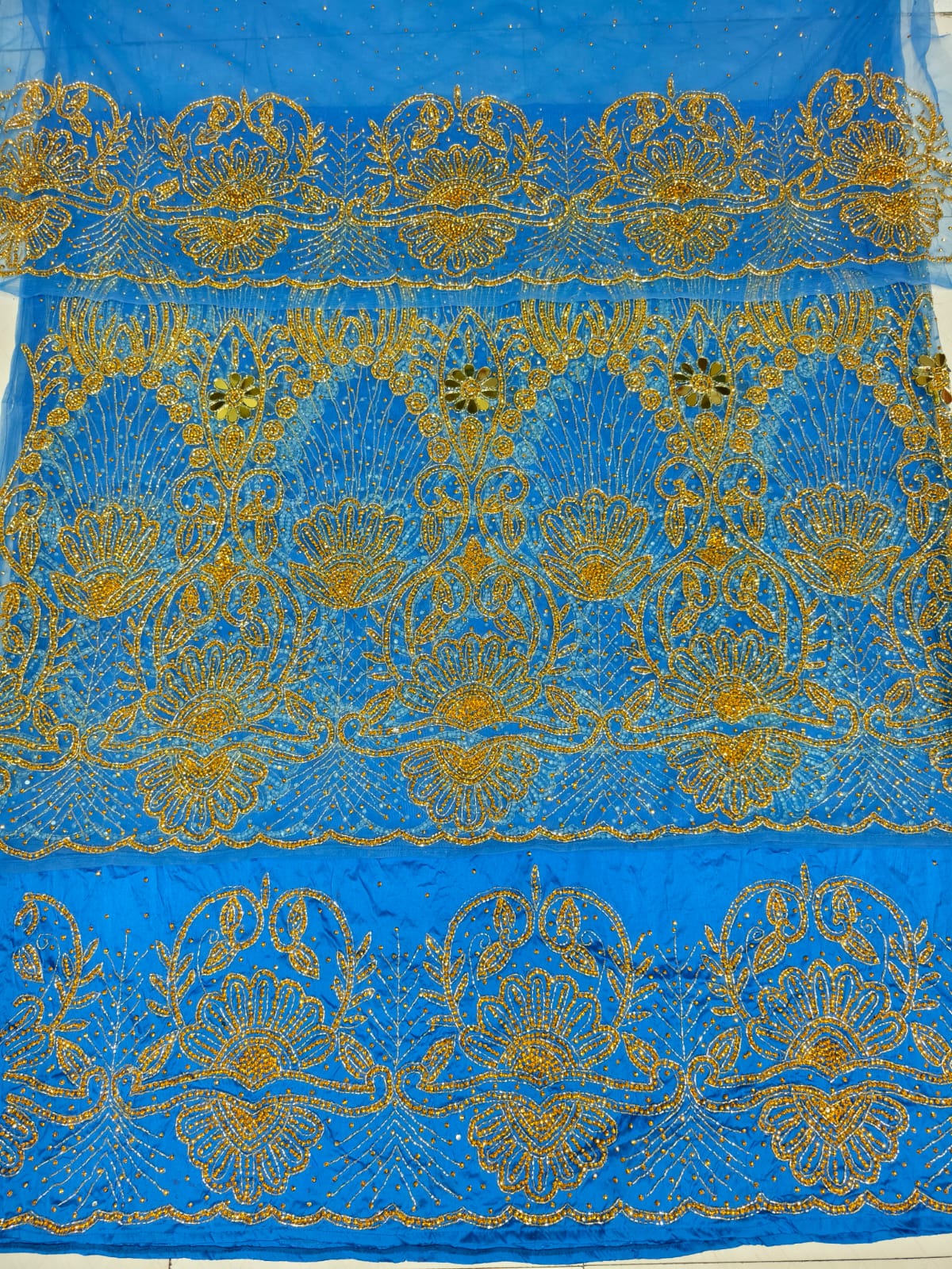 Nigerian Beaded George Fabric