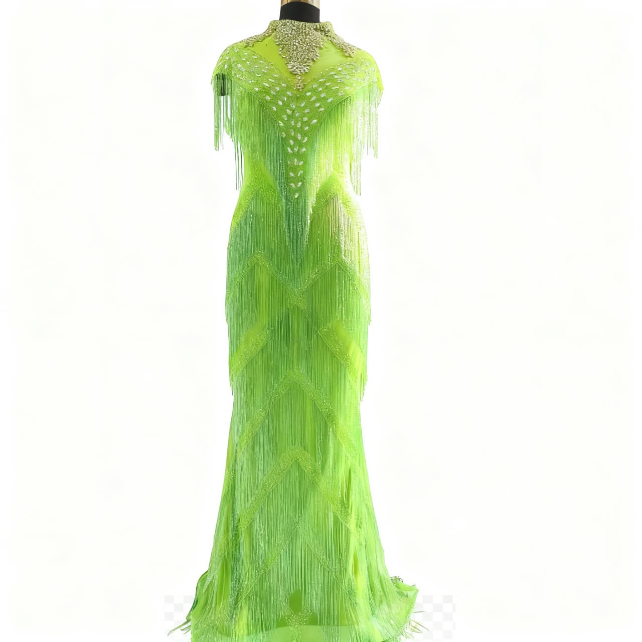 High Quality Designer Back Front Panel Dress Evening Gown Fabric