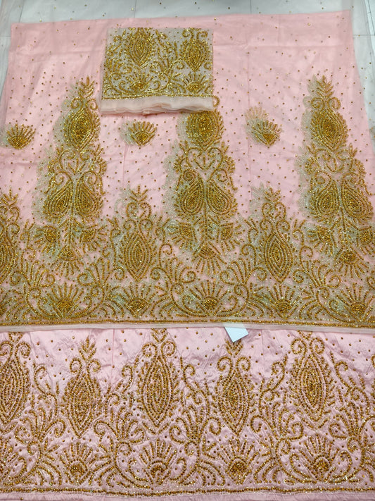 Heavily Beaded designer george wrapper set