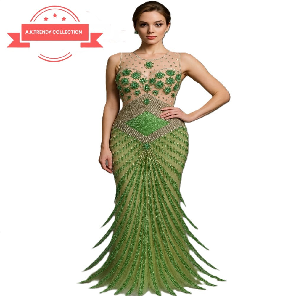Evening Gown Panel Dress