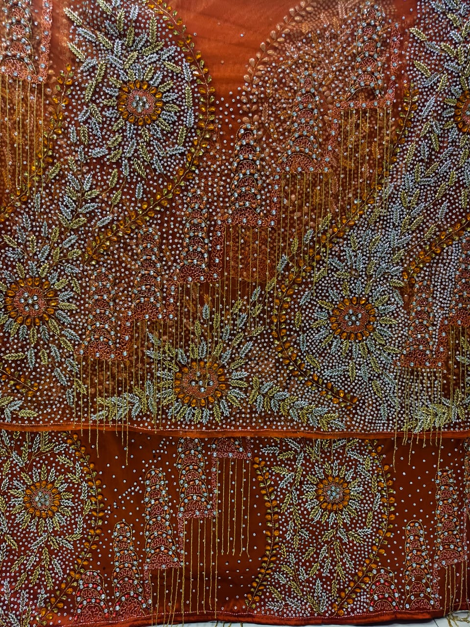 High Quality Designer George Wrapper With Blouse