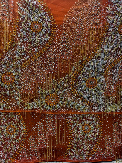 High Quality Designer George Wrapper With Blouse