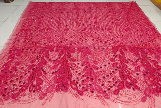 Beaded Lace Fabric
