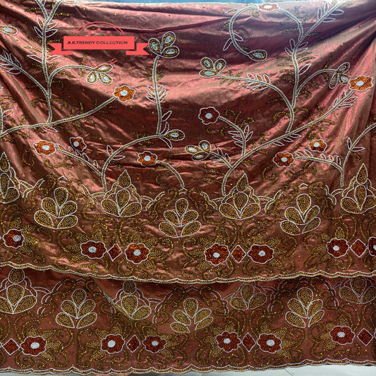 Heavily Beaded Matallic George Wrapper Set