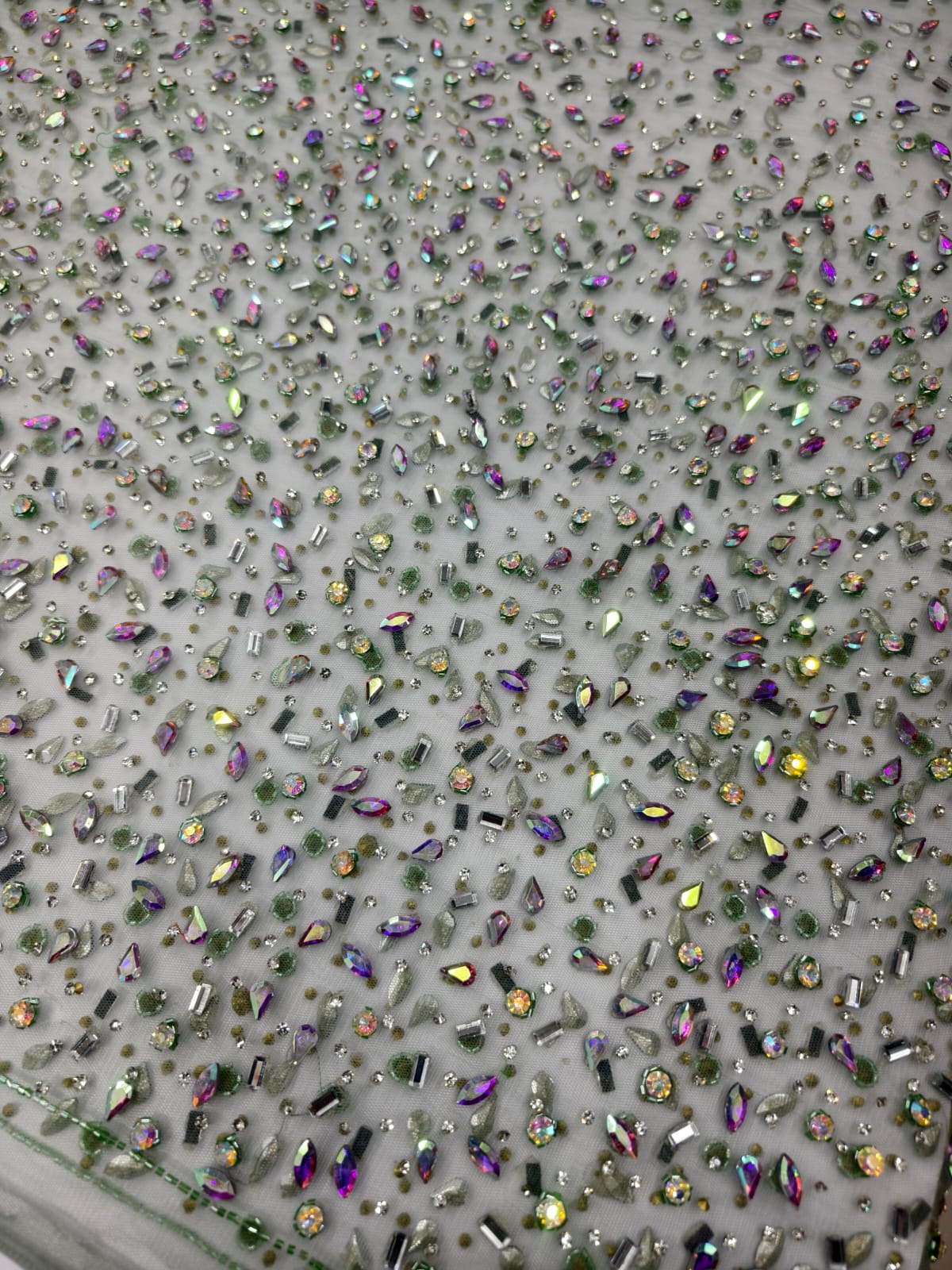 Heavily Designer Net Lace Fabric