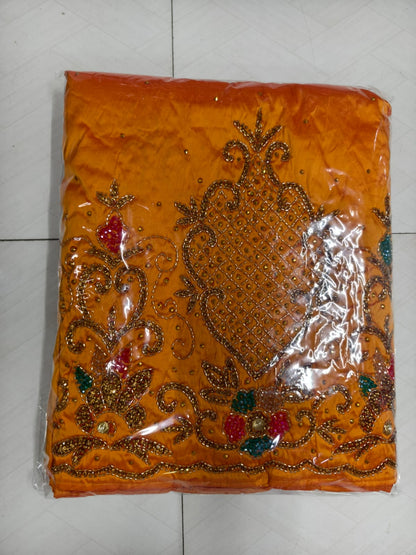 Crystal Work Luxury George Wrapper Fabric