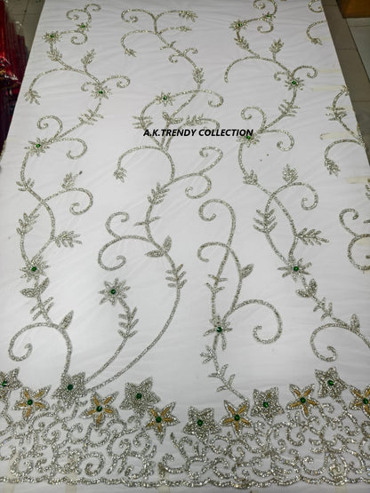 Rhinestone Lace Fabric