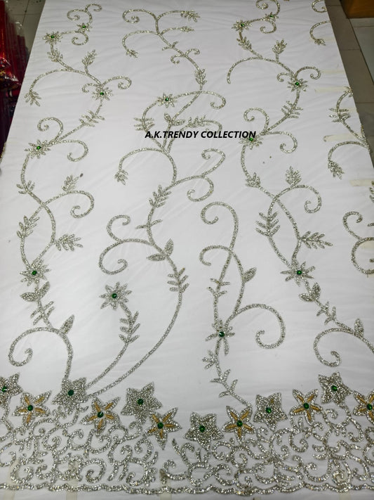 Rhinestone Lace Fabric