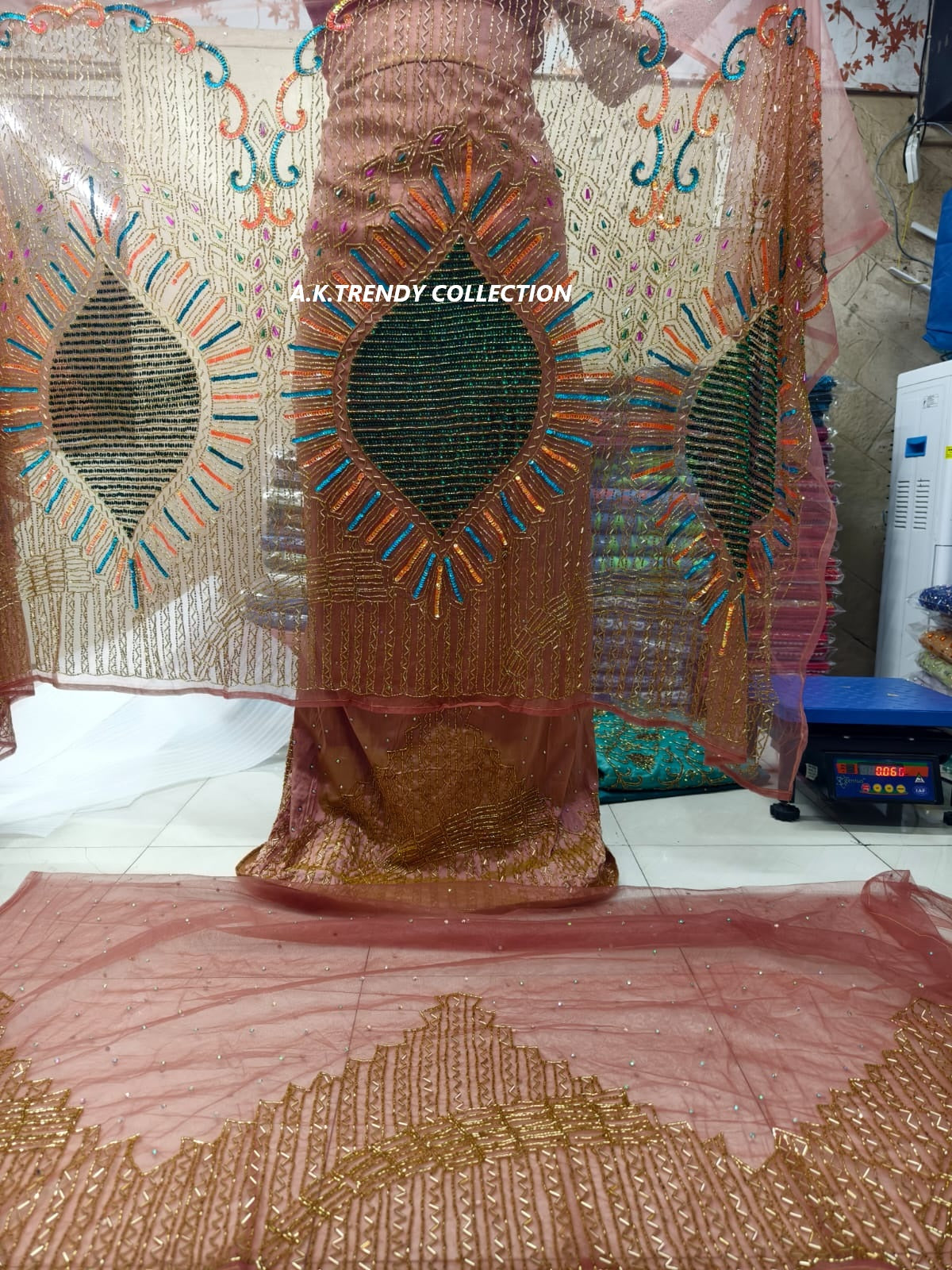 High Quality Designer George Wrapper Fabric Set