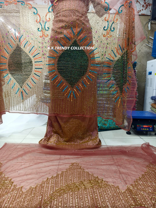 High Quality Designer George Wrapper Fabric Set