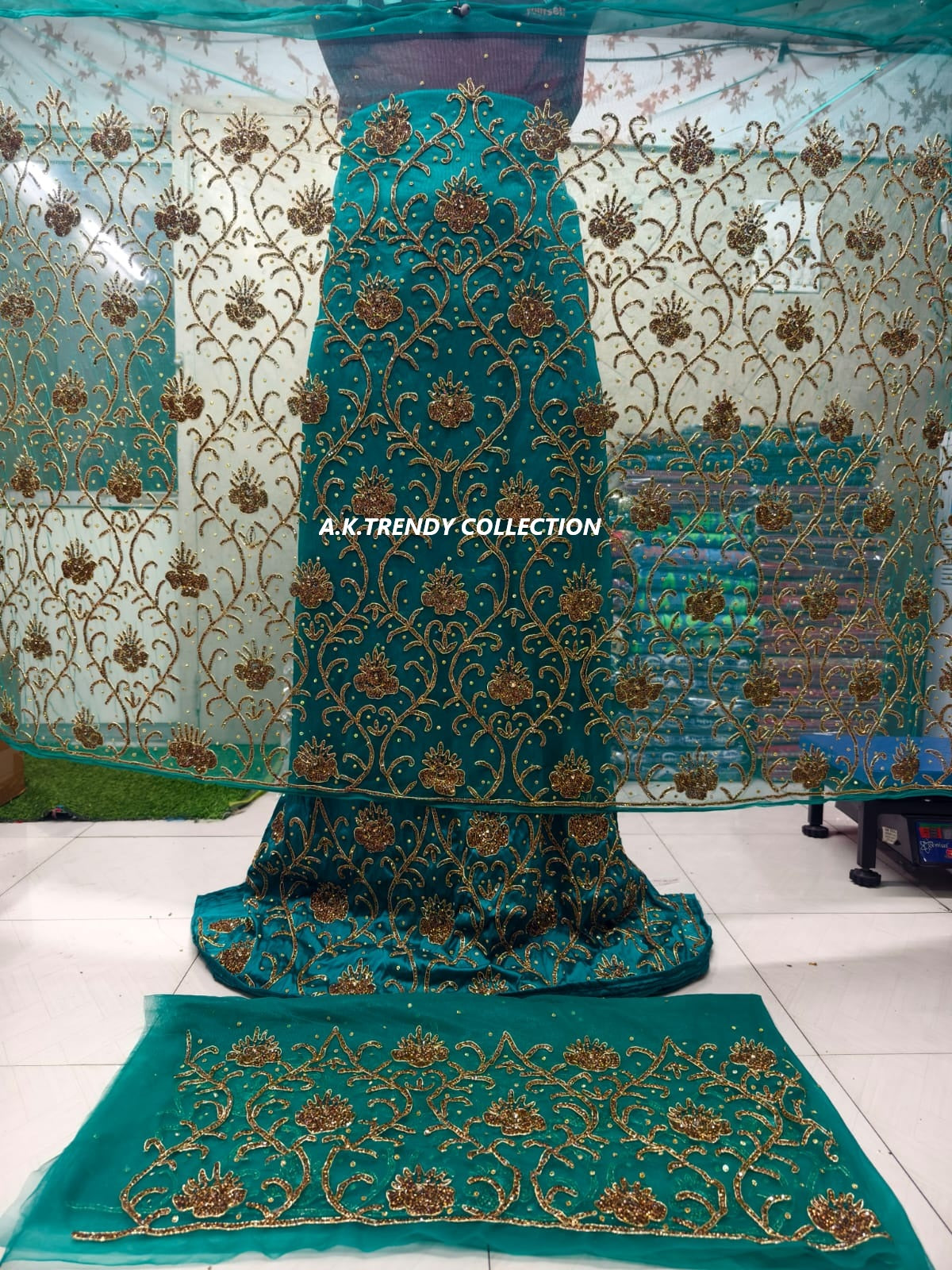 High Quality Designer George Wrapper Fabric Set