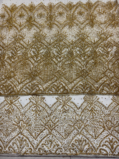 Heavily Beaded Designer George Wrapper set