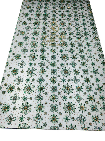 High Quality Designer Rhinestone Lace Fabric