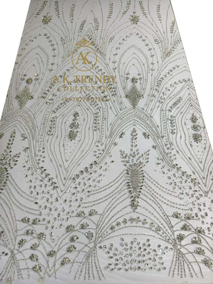 High Quality Designer Rhinestone Lace Fabric