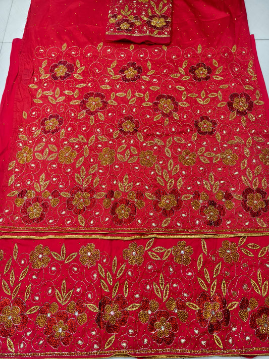Taffeta Silk Nigerian George Wrapper Set