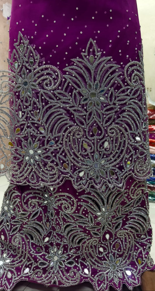 High Quality Designer Bridal George Wrapper