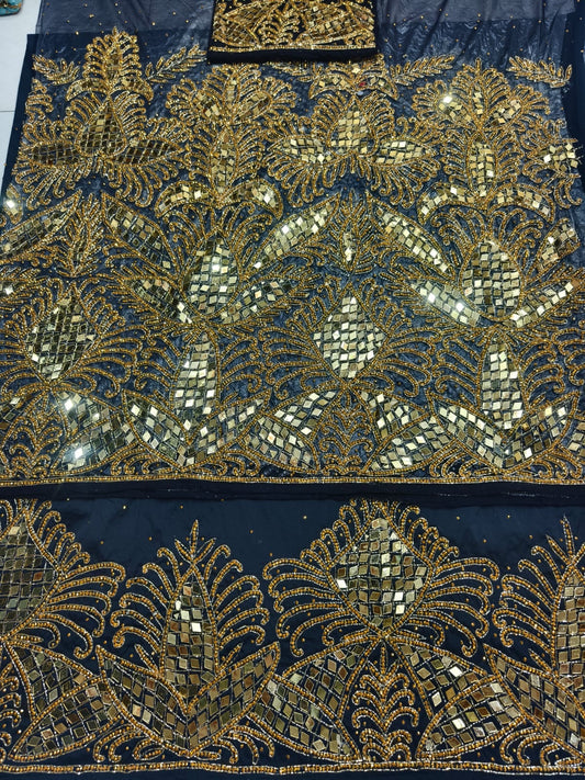 Mirror Designer George Wrapper With Blouse