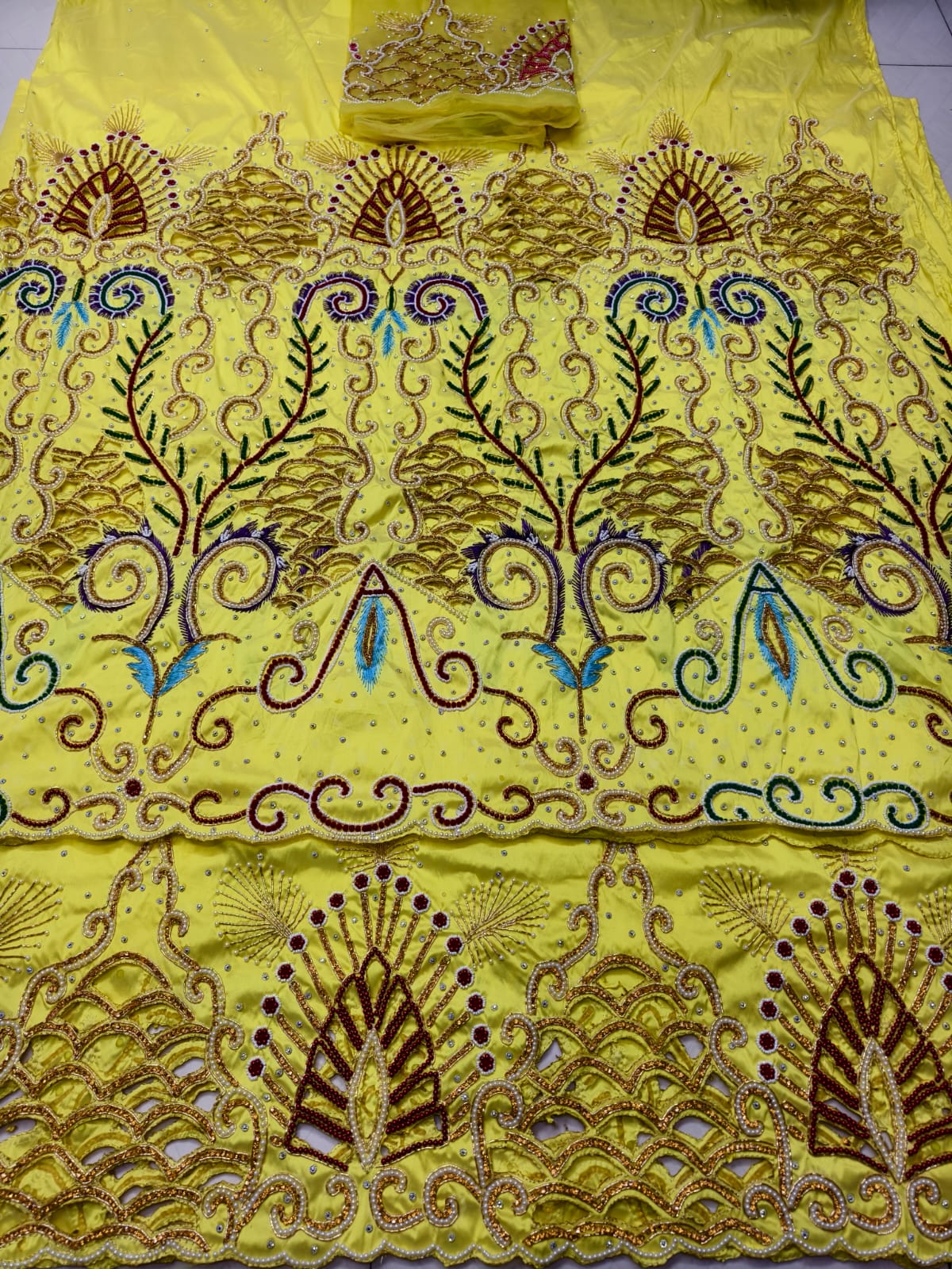 Heavily Beaded George Wrapper Set