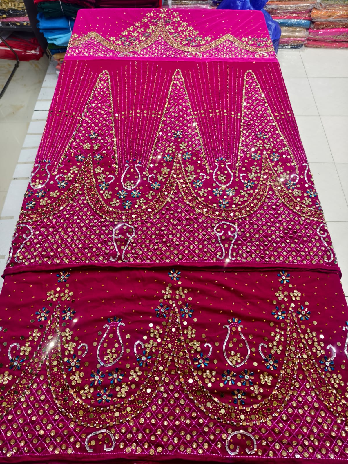 Luxury designer velvet George wrapper set