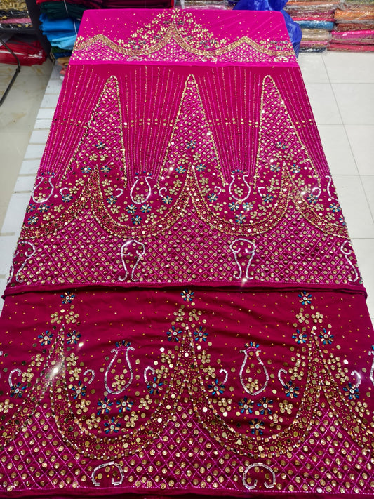Luxury designer velvet George wrapper set