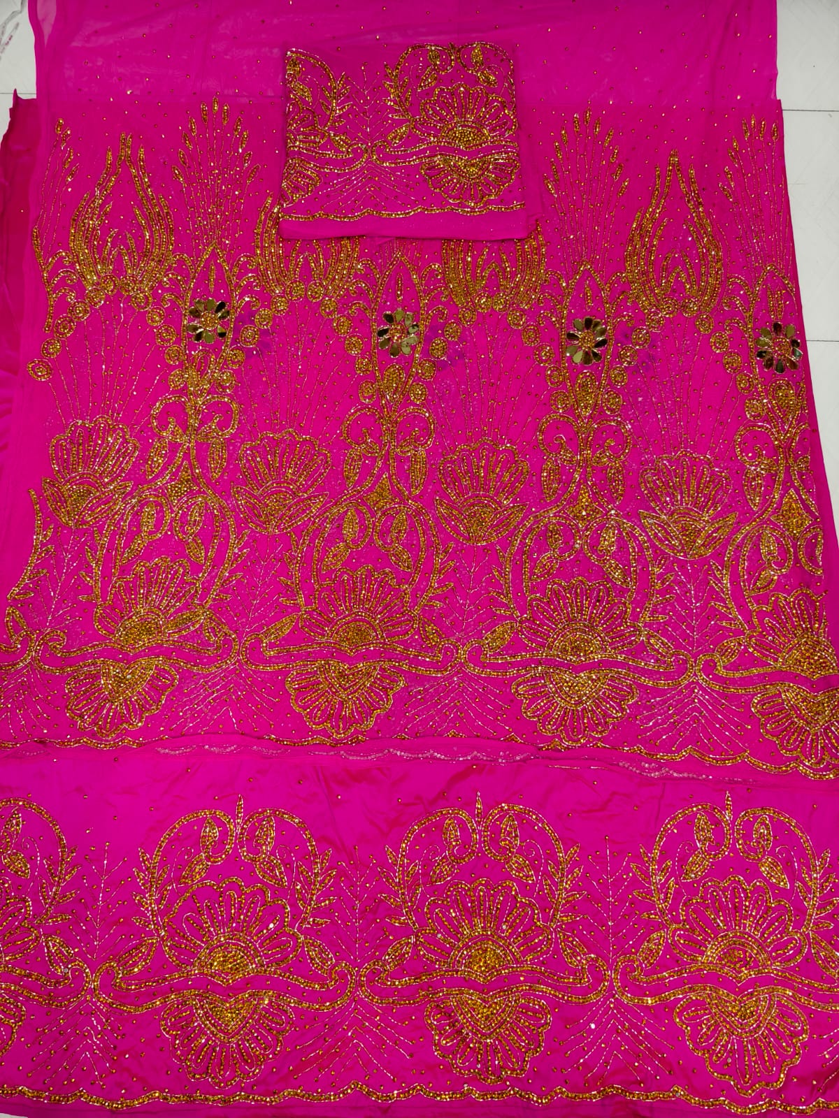 Nigerian Beaded George Fabric