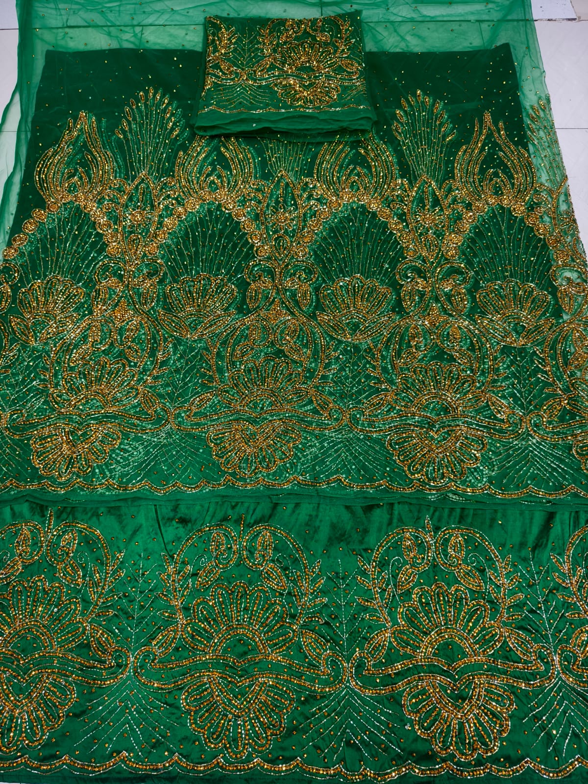 Nigerian Beaded George Fabric