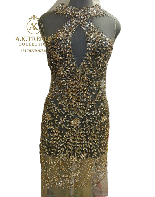 High Quality Designer Panel Short Dress Fabric