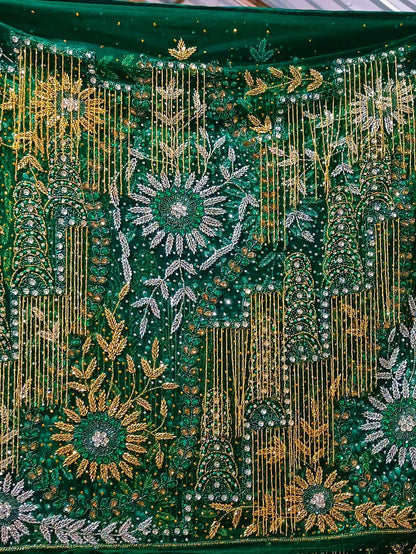 High Quality Designer George Wrapper With Blouse