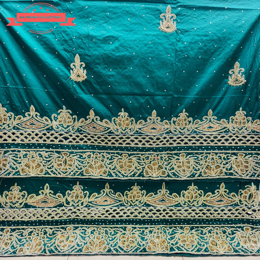 Heavily Beaded George Wrapper Fabric