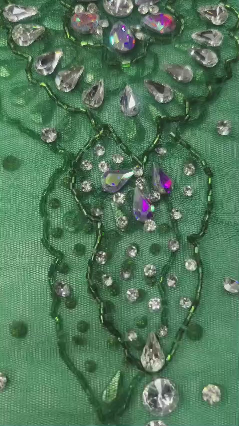 Heavily Designer Net Lace Fabric