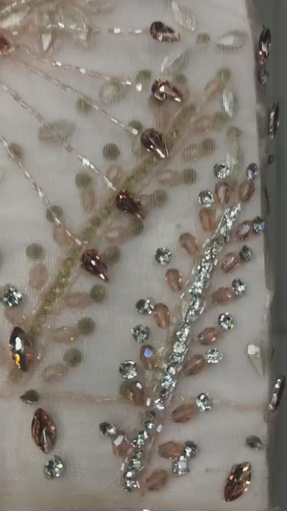 Heavily Designer Net Lace Fabric