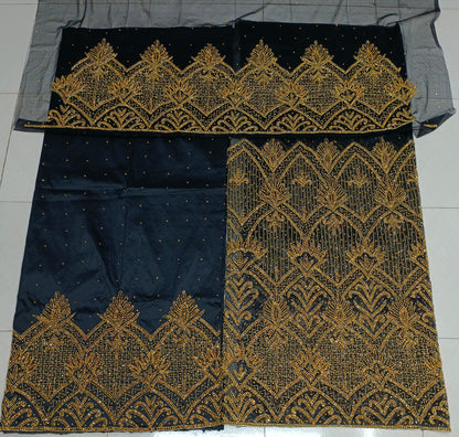 Heavily Beaded Designer George Wrapper set